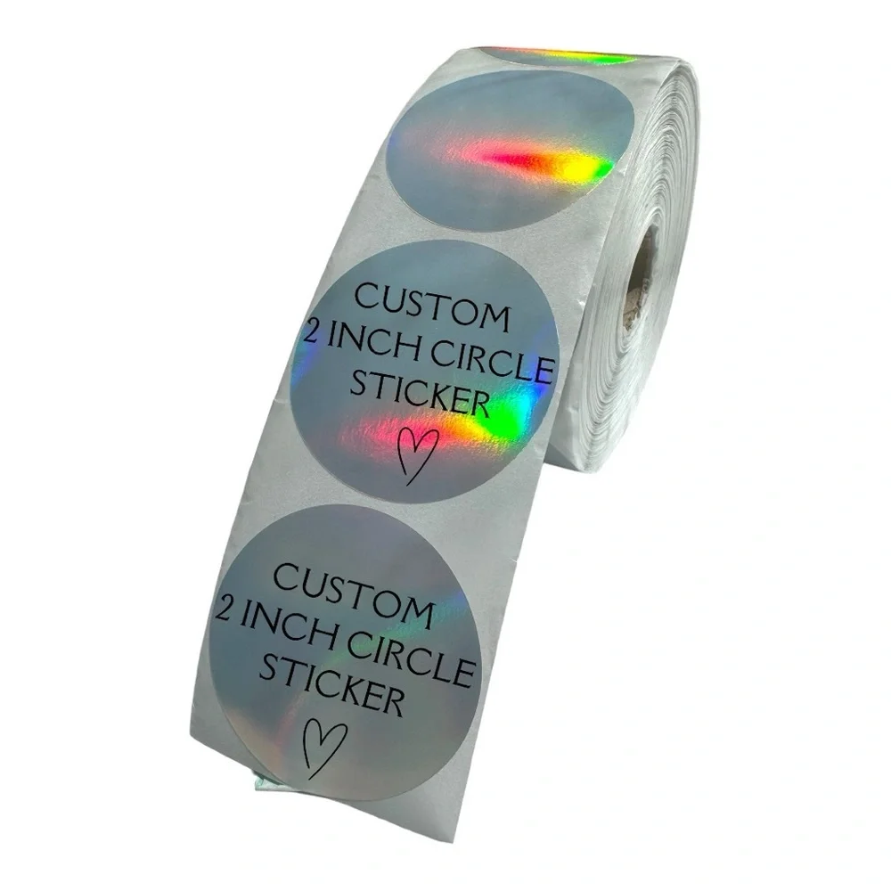 Custom Logo Stickers 2” Round Personalized Labels for Small Business Sticker